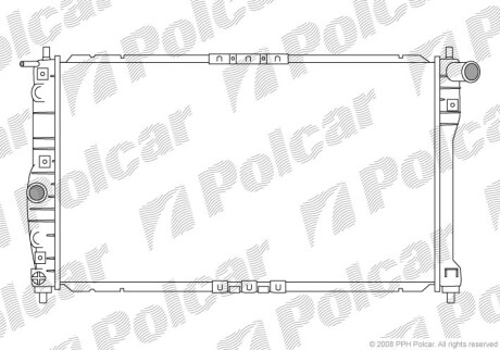 Радиаторы охлаждения - Polcar 292308A1