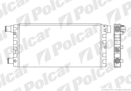 Радиаторы охлаждения - (46405843, 4641407, 46414207) Polcar 300108B2