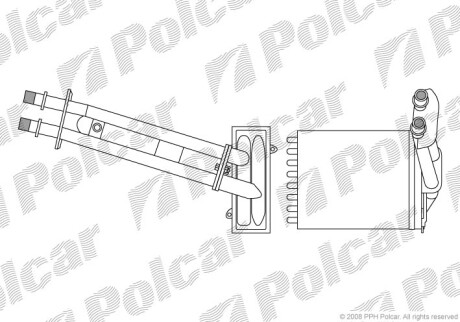 Радиаторы обогрева - (77362540) Polcar 3003N8-1