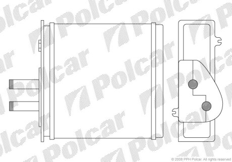 Радиаторы обогрева - (46722095, 46721212) Polcar 3017N8-1