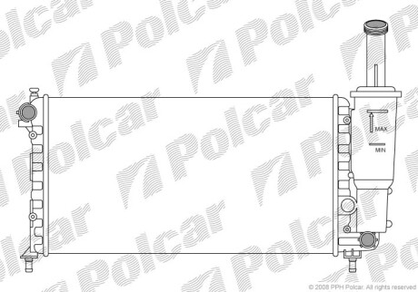 Радиаторы охлаждения - Polcar 302208-6