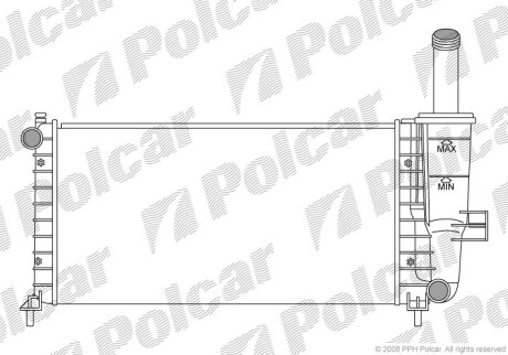 Радиаторы охлаждения - (46524603, 46554979, 46778148) Polcar 302208A1