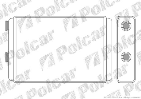 Радиаторы обогрева - (0000046722950, 0000046722976, 0000046723042) Polcar 3022N8-1