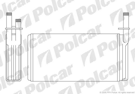 Радиаторы обогрева - (0000082420112, 7754049, 0000082420113) Polcar 3027N8-1