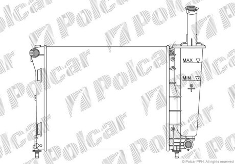 Радиаторы охлаждения - Polcar 303508A1