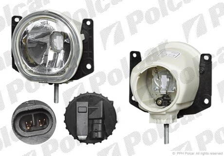 Lampa p/mgielna-prze - (1356651080, 51756924, 6206K0) Polcar 3085291E (фото 1)