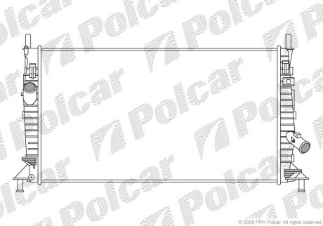 Радиаторы охлаждения - (z60315200, 1251092, 1300467) Polcar 320208-2