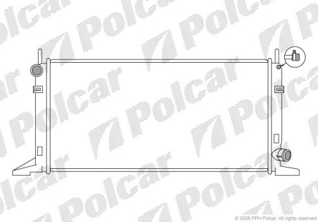 Радиаторы охлаждения - (86AB8005HA, 86AB8005HB, 86AB8005CF) Polcar 320408-4