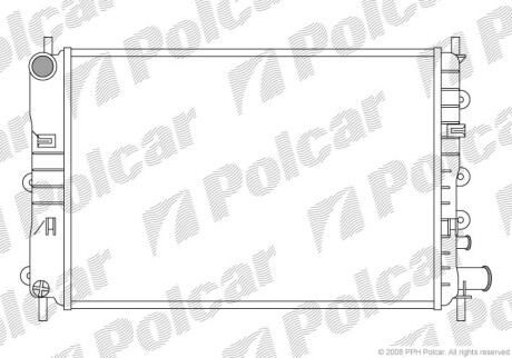 Радиаторы охлаждения - (6912237, PCC108352, 19010P03903) Polcar 320608A3