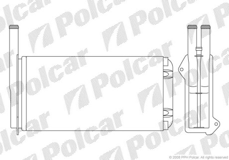 Радиаторы обогрева - (1050091, 1056091, 1086521) Polcar 3206N8-1