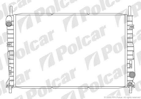 Радиаторы охлаждения - (1036597, 1024051, 6899901) Polcar 321608A1