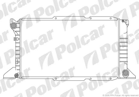 Радиаторы охлаждения - (7045714, 7242485, 94VB8005GC) Polcar 324608-2