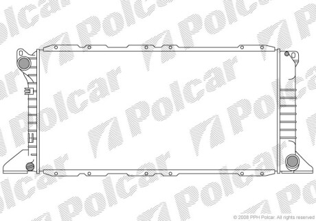 Радиаторы охлаждения - (1112702, 7045710, 94VB8005BB) Polcar 324608-4