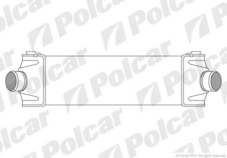 Радиаторы воздуха (Интеркулеры) - (6C119L440AC, 6C119L440AB, 1423732) Polcar 3248J8-1