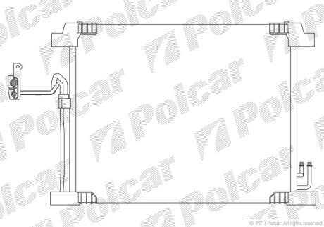 Радиаторы кондиционера - (921101BA0A) Polcar 3551K8C1