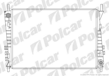 Радиаторы охлаждения - (1X4H8005AF, C2S1231, C2S31599) Polcar 3710081X