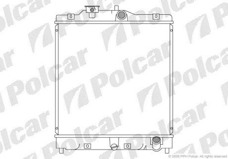 Радиаторы охлаждения - (19010P2J004, 19010P01003, 19010P08014) Polcar 380708-6