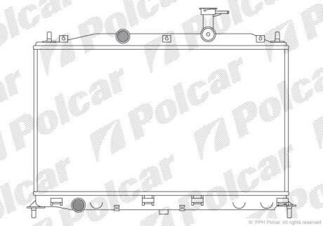 Радиаторы охлаждения - (253101E001) Polcar 400908-1