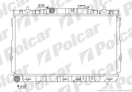 Радиаторы охлаждения - (253102C106, 2547223200, 327911J250) Polcar 4013081X