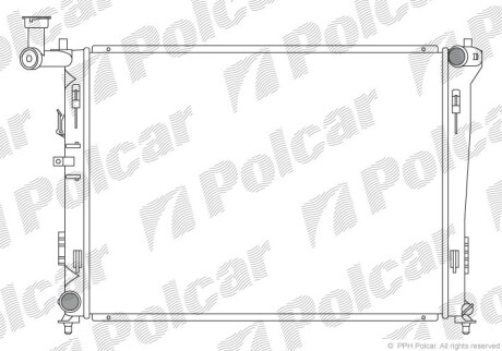 Радиаторы охлаждения - (253102H000, 253102H010, 253102R000) Polcar 401508-1