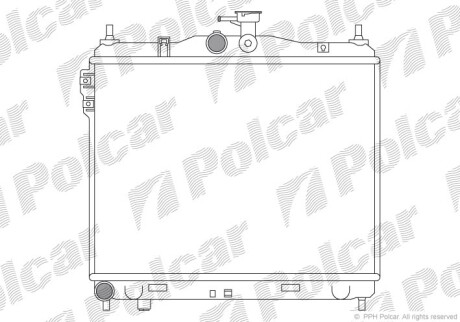 Радиаторы охлаждения - (253101C100) Polcar 404208-1