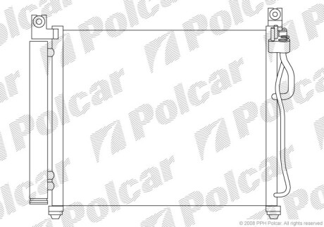 Радиаторы кондиционера - Polcar 4106K8C1