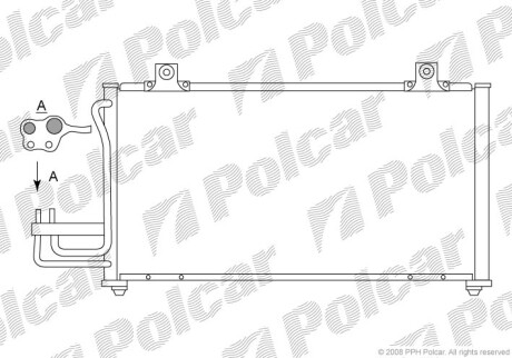 Радиаторы кондиционера - Polcar 4111K8C2