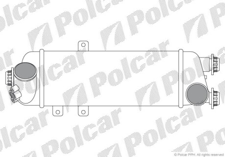 Радиаторы воздуха (Интеркулеры) - (264102A150, 282702A610, 282712A600) Polcar 4114J8-1 (фото 1)