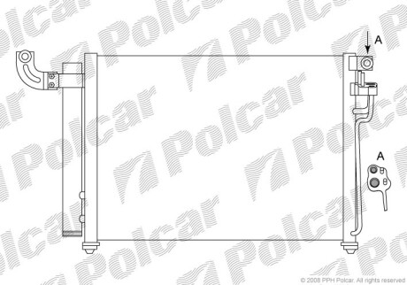 Радиаторы кондиционера - Polcar 4117K8C2