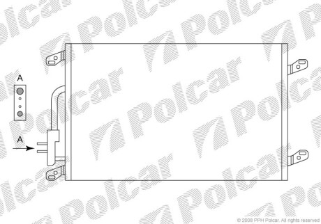 Радиаторы кондиционера - Polcar 4211K81X