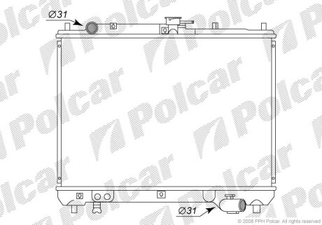 Радиаторы охлаждения - (b61S15200A, B61S15200B, B61S15200C) Polcar 450408-2