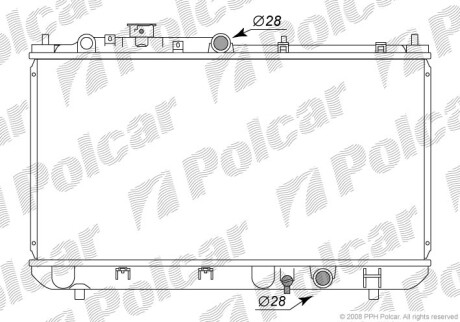 Радиатор rf (2,0 d) - Polcar 4509081K