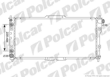 Радиаторы охлаждения - Polcar 451608-5