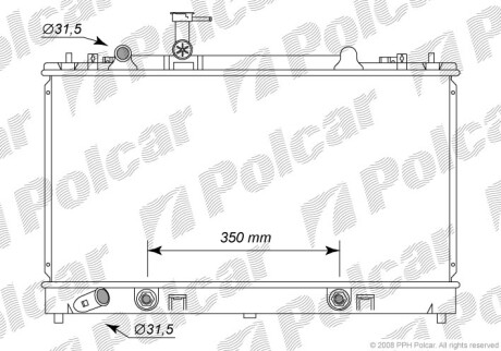 Радиаторы охлаждения - (l32815200, L32815200A, L32815200B) Polcar 4519084K