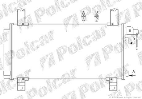 Радиаторы кондиционера - (gjya6148za, gjyg6148z, gj6a61480a) Polcar 4519K81K