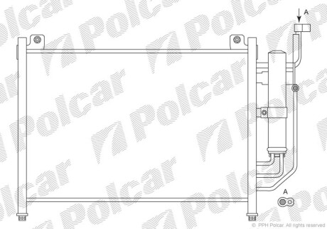 Радиаторы кондиционера - Polcar 4533K81K