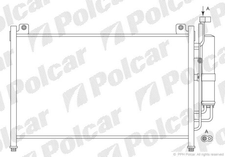 Радиаторы кондиционера - (df7161480c, dfy16148z, dfy16148za) Polcar 4533K82K