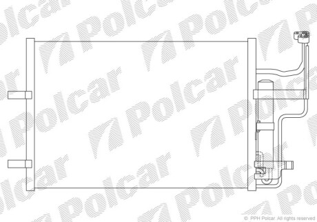 Радиаторы кондиционера - (bp4k61480c, bp4k61480d, bpyk6148za) Polcar 4541K81K