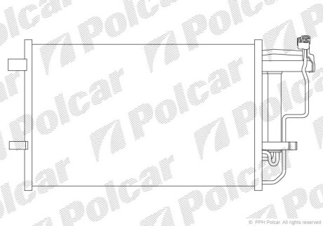 Радиаторы кондиционера - Polcar 4542K81K