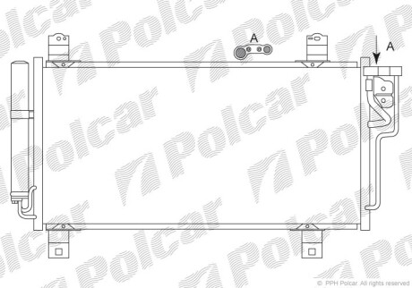 Радиаторы кондиционера - Polcar 4560K8C2S