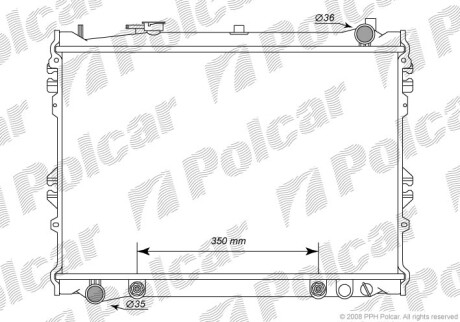 Радиаторы охлаждения - Polcar 457808-3