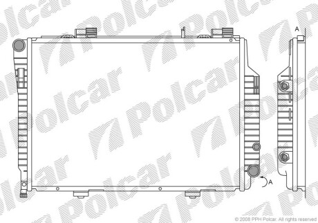 Радиаторы охлаждения - Polcar 50020801