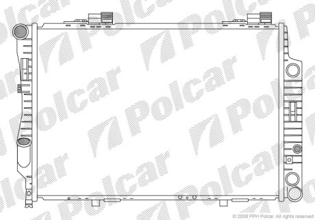 Радиаторы охлаждения - Polcar 500208 (фото 1)