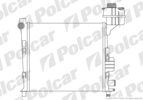 Радиаторы охлаждения - Polcar 5005082X