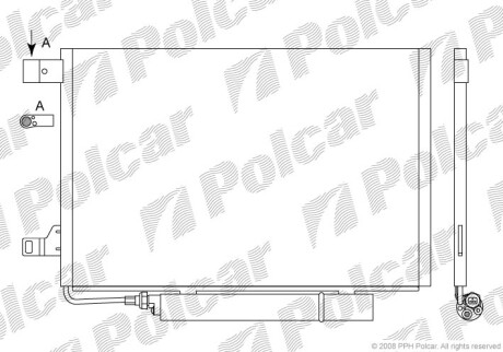 Радиаторы кондиционера - Polcar 5006K81X (фото 1)