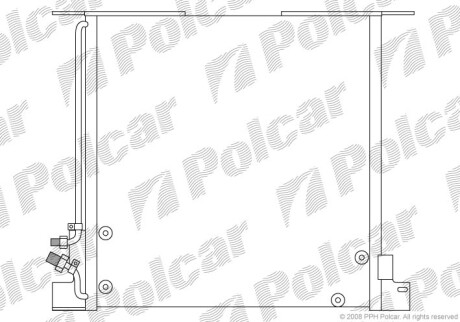 Радиаторы кондиционера - Polcar 5012K8C1 (фото 1)