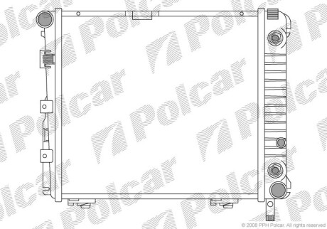 Радиаторы охлаждения - Polcar 50140801