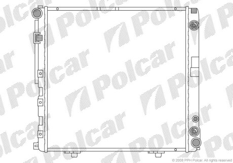 Радиаторы охлаждения - Polcar 501408-0