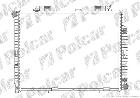 Радиаторы охлаждения - Polcar 501508-6