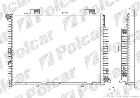 Радиаторы охлаждения - Polcar 501508-8 (фото 1)